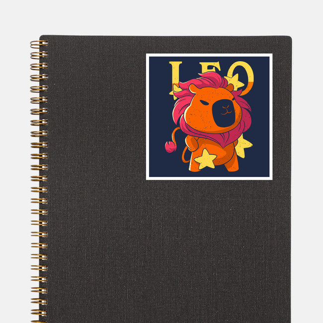 Capybara Leo-None-Glossy-Sticker-mmandy