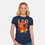 Capybara Leo-Womens-Fitted-Tee-mmandy