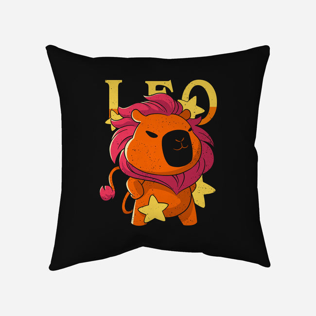Capybara Leo-None-Removable Cover w Insert-Throw Pillow-mmandy