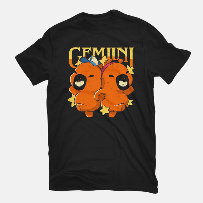 Capybara Gemini-Mens-Heavyweight-Tee-mmandy
