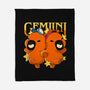 Capybara Gemini-None-Fleece-Blanket-mmandy