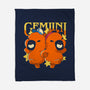 Capybara Gemini-None-Fleece-Blanket-mmandy