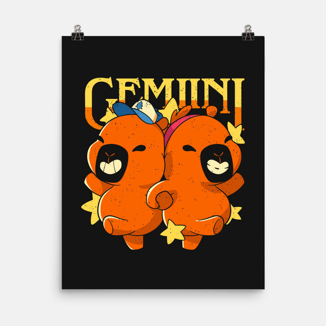 Capybara Gemini-None-Matte-Poster-mmandy