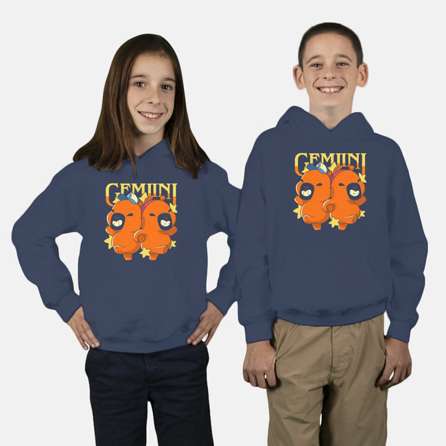 Capybara Gemini-Youth-Pullover-Sweatshirt-mmandy