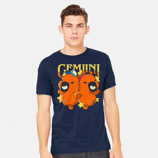 Capybara Gemini-Mens-Heavyweight-Tee-mmandy