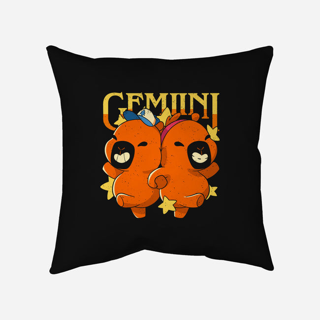 Capybara Gemini-None-Removable Cover w Insert-Throw Pillow-mmandy