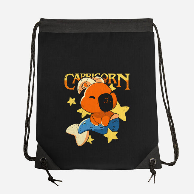 Capybara Capricorn-None-Drawstring-Bag-mmandy