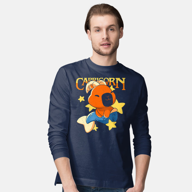 Capybara Capricorn-Mens-Long Sleeved-Tee-mmandy