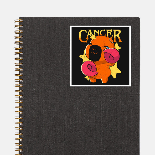 Capybara Cancer-None-Glossy-Sticker-mmandy