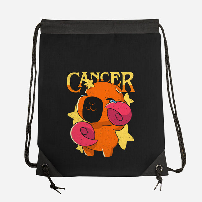 Capybara Cancer-None-Drawstring-Bag-mmandy