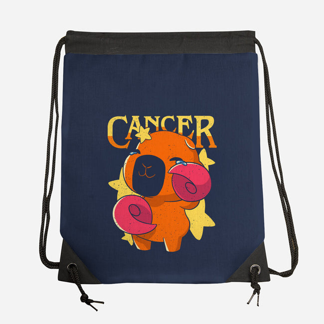 Capybara Cancer-None-Drawstring-Bag-mmandy