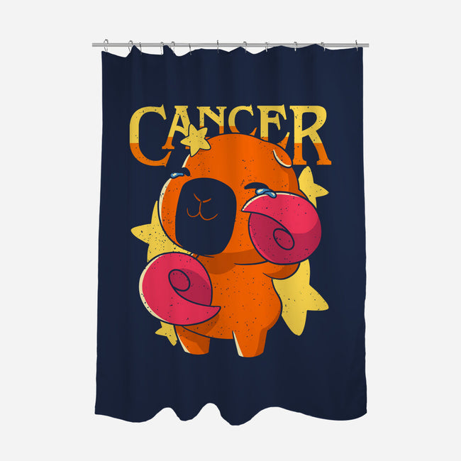 Capybara Cancer-None-Polyester-Shower Curtain-mmandy