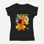 Capybara Aries-Womens-V-Neck-Tee-mmandy