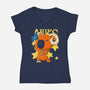 Capybara Aries-Womens-V-Neck-Tee-mmandy