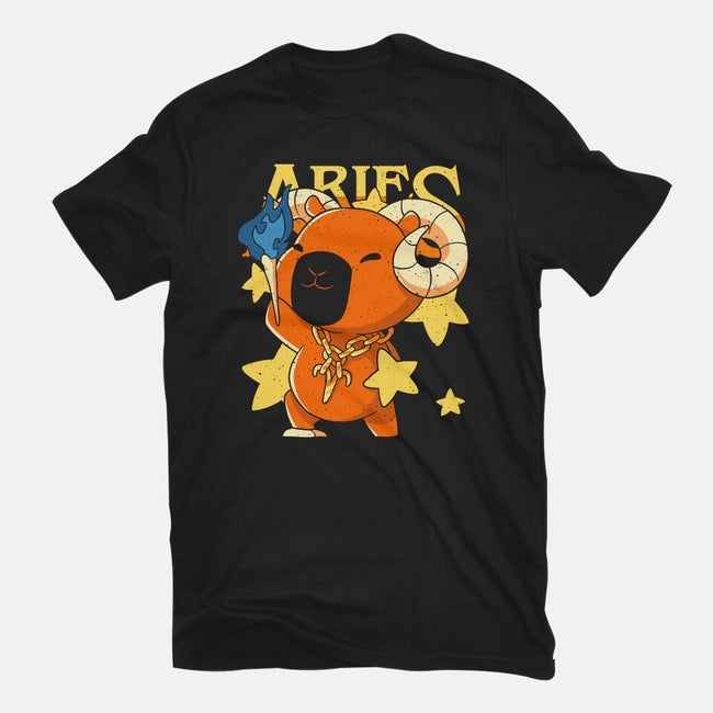 Capybara Aries-Mens-Heavyweight-Tee-mmandy