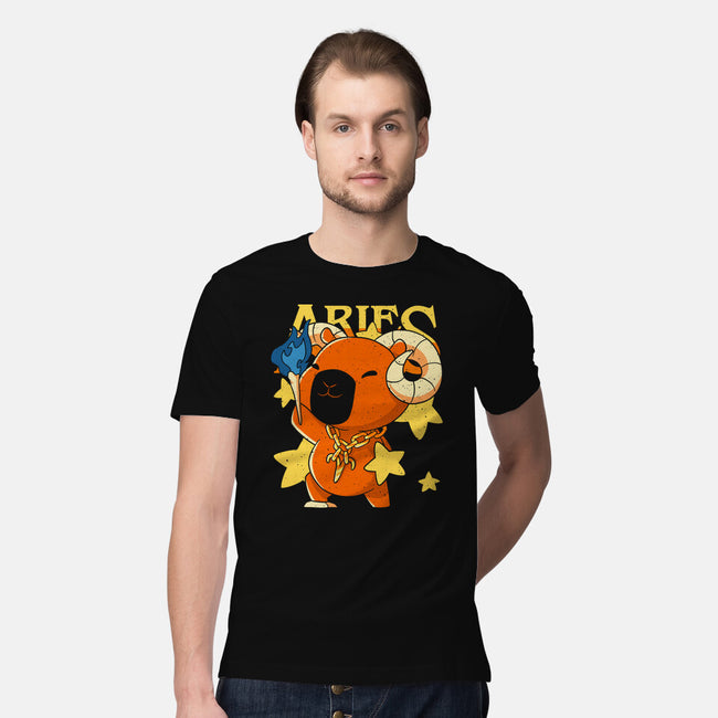 Capybara Aries-Mens-Premium-Tee-mmandy