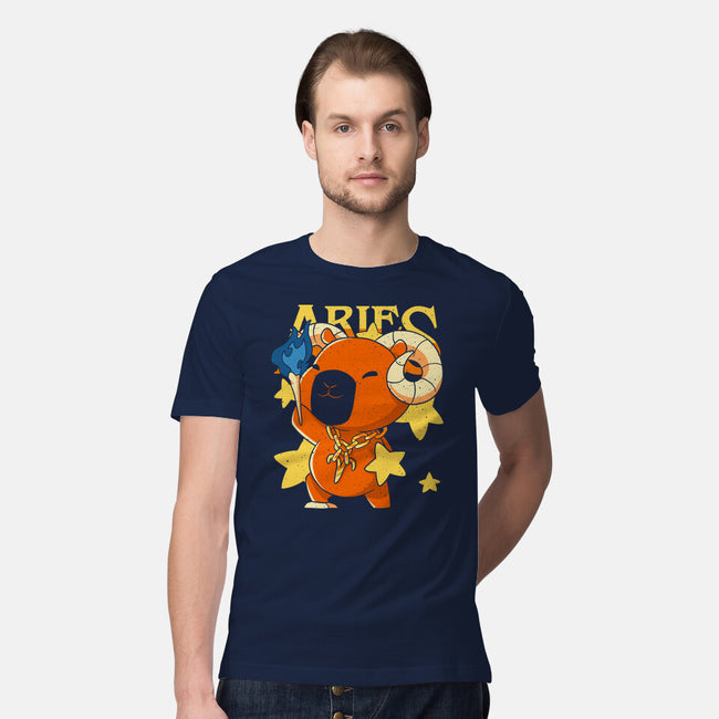 Capybara Aries-Mens-Premium-Tee-mmandy