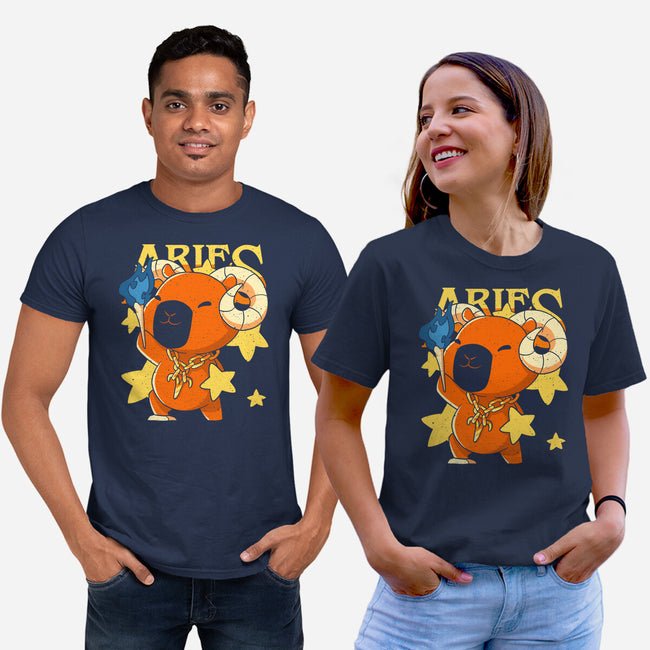 Capybara Aries-Unisex-Basic-Tee-mmandy