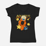 Capybara Aquarius-Womens-V-Neck-Tee-mmandy
