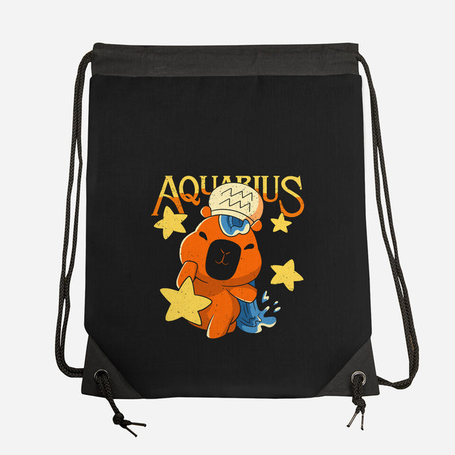 Capybara Aquarius-None-Drawstring-Bag-mmandy