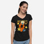 Capybara Aquarius-Womens-V-Neck-Tee-mmandy