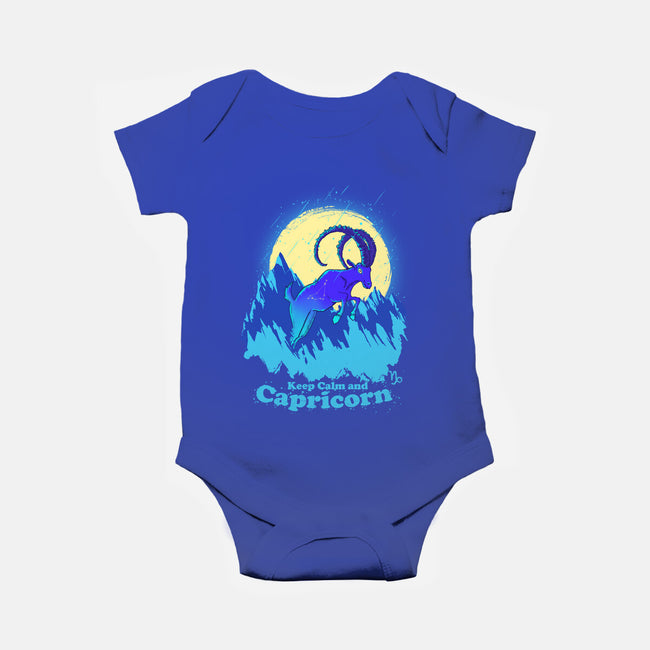Keep Calm And Capricorn-Baby-Basic-Onesie-Ionfox