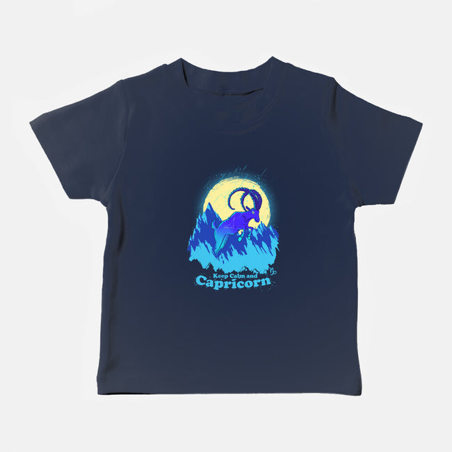 Keep Calm And Capricorn-Baby-Basic-Tee-Ionfox