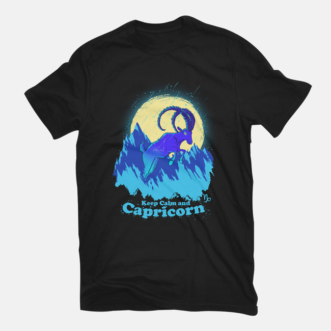 Keep Calm And Capricorn-Unisex-Basic-Tee-Ionfox