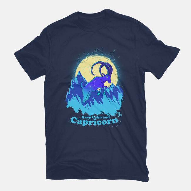 Keep Calm And Capricorn-Womens-Fitted-Tee-Ionfox