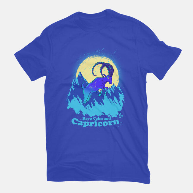 Keep Calm And Capricorn-Womens-Fitted-Tee-Ionfox