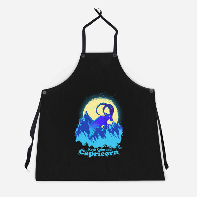 Keep Calm And Capricorn-Unisex-Kitchen-Apron-Ionfox