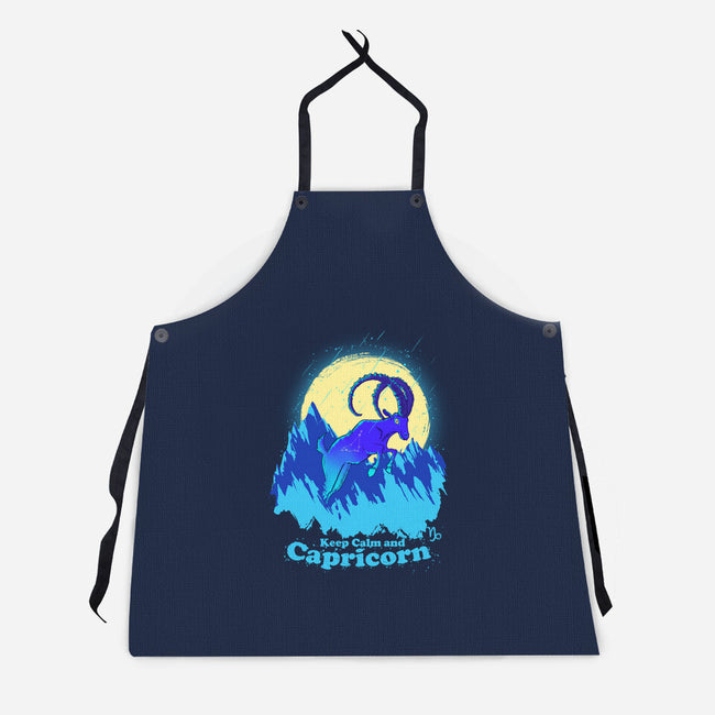 Keep Calm And Capricorn-Unisex-Kitchen-Apron-Ionfox