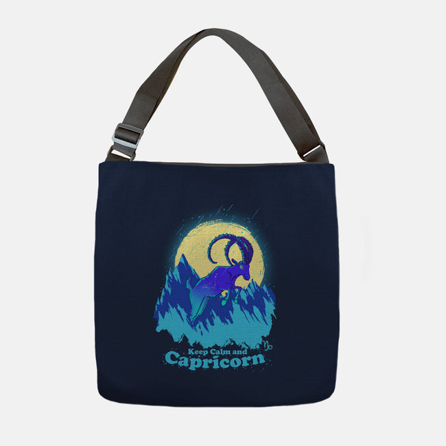 Keep Calm And Capricorn-None-Adjustable Tote-Bag-Ionfox