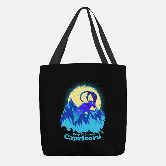 Keep Calm And Capricorn-None-Basic Tote-Bag-Ionfox