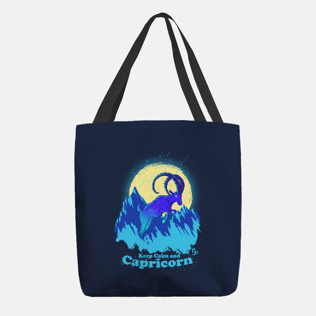 Keep Calm And Capricorn-None-Basic Tote-Bag-Ionfox