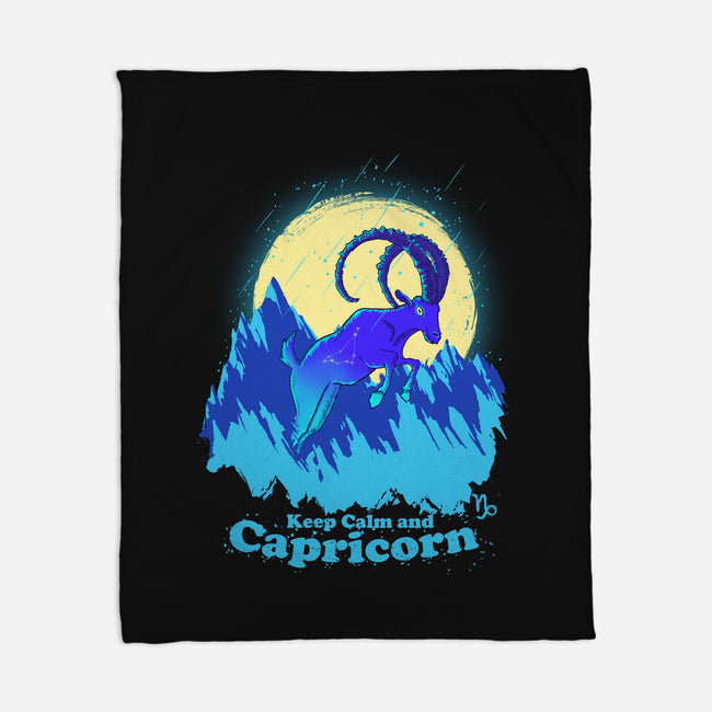 Keep Calm And Capricorn-None-Fleece-Blanket-Ionfox