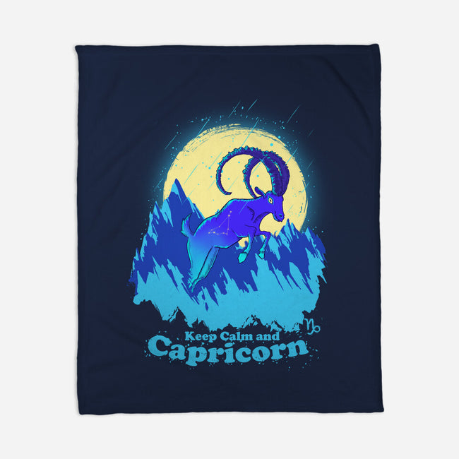 Keep Calm And Capricorn-None-Fleece-Blanket-Ionfox