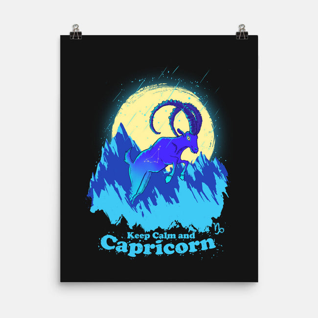 Keep Calm And Capricorn-None-Matte-Poster-Ionfox