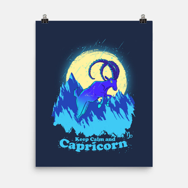 Keep Calm And Capricorn-None-Matte-Poster-Ionfox