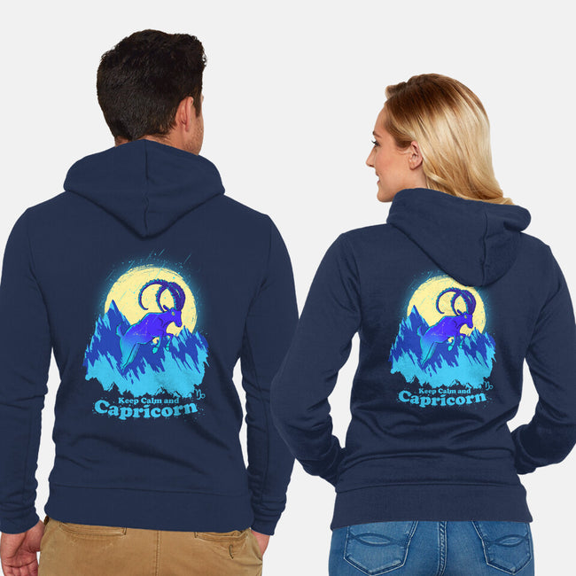 Keep Calm And Capricorn-Unisex-Zip-Up-Sweatshirt-Ionfox