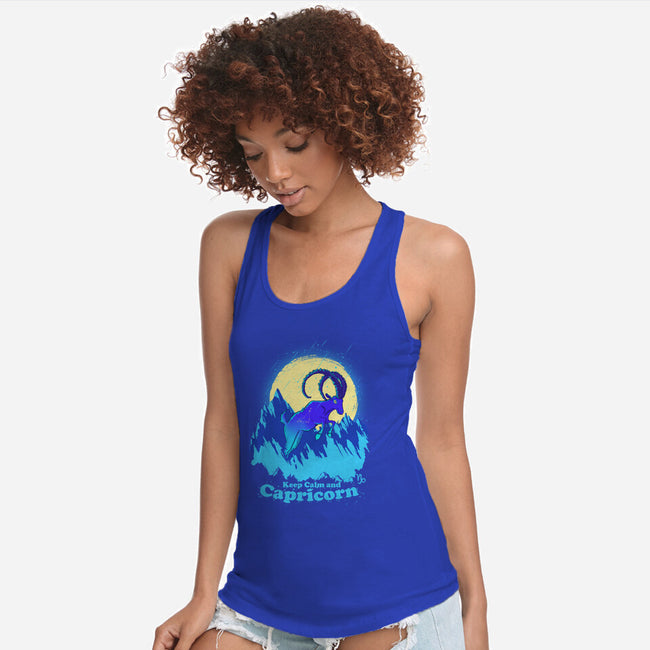 Keep Calm And Capricorn-Womens-Racerback-Tank-Ionfox