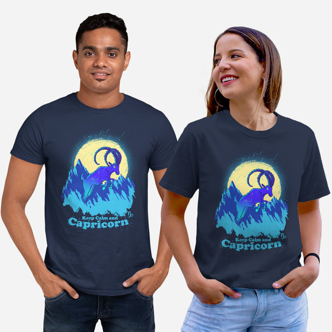 Keep Calm And Capricorn-Unisex-Basic-Tee-Ionfox