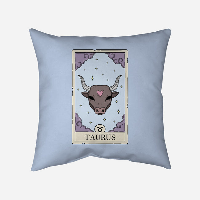 Taurus Card-None-Removable Cover w Insert-Throw Pillow-Maria