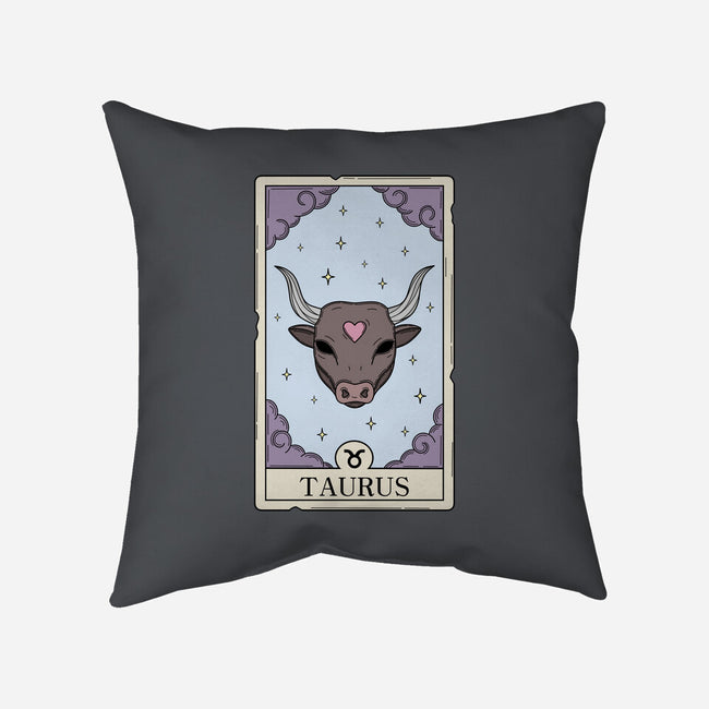 Taurus Card-None-Removable Cover w Insert-Throw Pillow-Maria