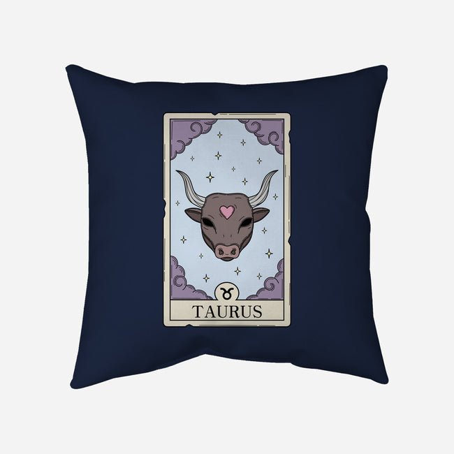 Taurus Card-None-Removable Cover w Insert-Throw Pillow-Maria