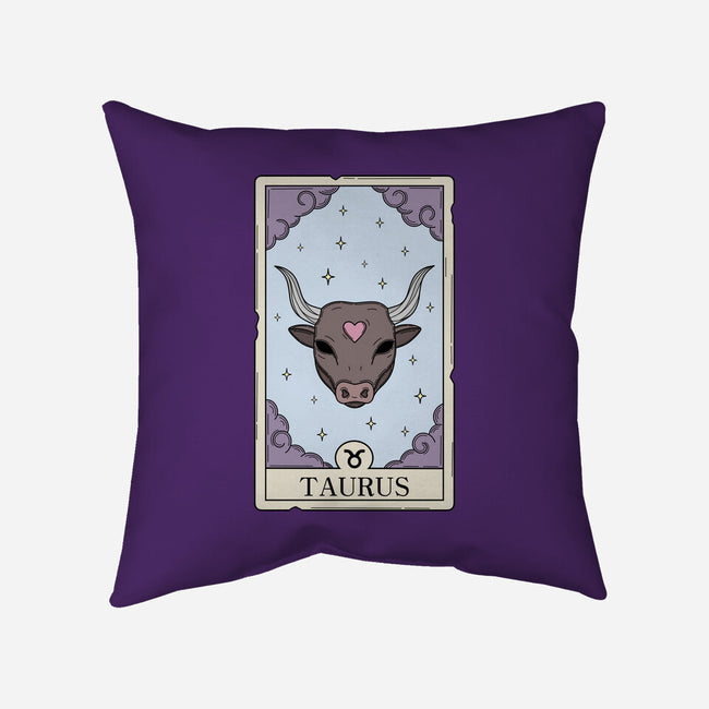 Taurus Card-None-Removable Cover w Insert-Throw Pillow-Maria