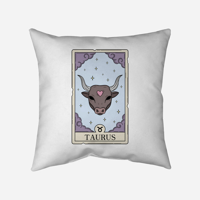 Taurus Card-None-Removable Cover w Insert-Throw Pillow-Maria