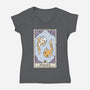 Pisces Card-Womens-V-Neck-Tee-Maria