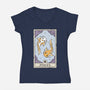 Pisces Card-Womens-V-Neck-Tee-Maria