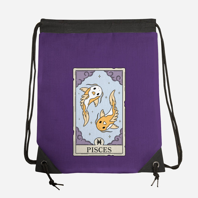 Pisces Card-None-Drawstring-Bag-Maria